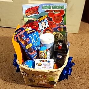 Little boys birthday gift basket